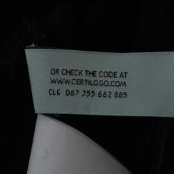 مملوكة مسبقًا Off-White Black Logo Printed Cotton Hoodie S