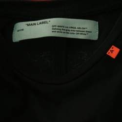 Pre Owned Off-White Black Cotton Arrow Print T-Shirt XS