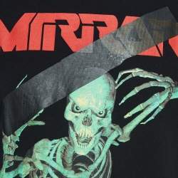 Off-White Black Mirror Print Cotton T-Shirt XL