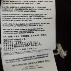 Off-White Black Galaxy Brushed Cotton Zip-Up Hoodie S