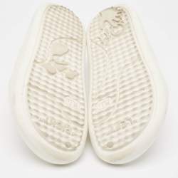 Off-White White Rubber Meteor Pool Slides Size 39