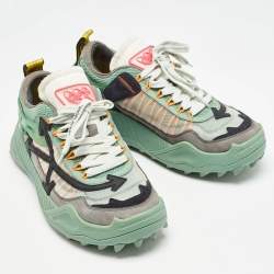 Off-White Multicolor Mesh and Nubuck Leather Odsy-1000 Sneakers Size 42