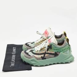 Off-White Multicolor Mesh and Nubuck Leather Odsy-1000 Sneakers Size 42