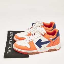 Off-White Multicolor Leather Out Of Office Lace Up Sneakers Size 42