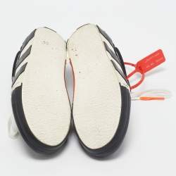 Off-White Black Canvas Vulc Lace Up Sneakers Size 43