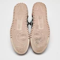 Pre Owned Off-White Multicolor Nubuck Leather Off Court High Top Sneakers Size 44