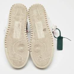 Off-White White Leather and Canvas 3.0 Off Court Sneakers Size 39