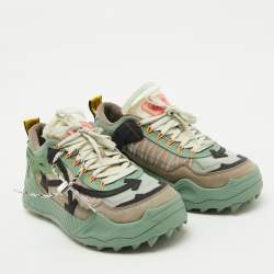 Off-White Multicolor Mesh and Leather Odsy 1000 Sneakers Size 46