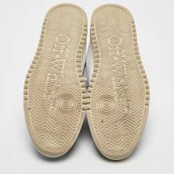 Off-White White/Blue Canvas and Suede 5.0 Sneakers Size 45