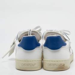 Off-White White/Blue Canvas and Suede 5.0 Sneakers Size 45