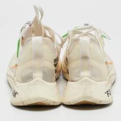 Pre Owned Off-White x Nike White Mesh Zoom Fly Sneakers Size 42