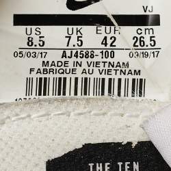 Pre Owned Off-White x Nike White Mesh Zoom Fly Sneakers Size 42