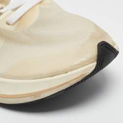 Pre Owned Off-White x Nike White Mesh Zoom Fly Sneakers Size 42