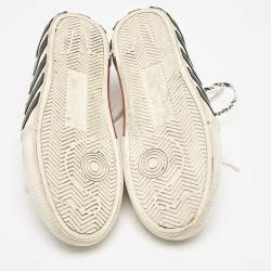 Off-White White Canvas Vulcanised Lace Up Sneakers Size 43