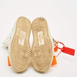 Off-White White Leather and Canvas 3.0 Off Court Sneakers Size 36