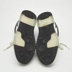 Off-White Black/White Leather Out of Office Low Top Sneakers Size 39