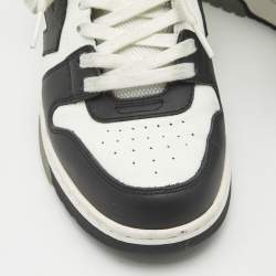 Off-White Black/White Leather Out of Office Low Top Sneakers Size 39