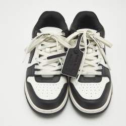 Off-White Black/White Leather Out of Office Low Top Sneakers Size 39