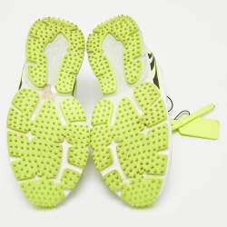 مملوكة مسبقًا Off-White Multicolor Fabric and Leather Be Right Back Lace Up Sneakers Size 40