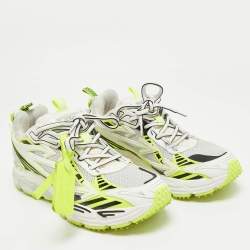 مملوكة مسبقًا Off-White Multicolor Fabric and Leather Be Right Back Lace Up Sneakers Size 40