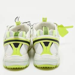 مملوكة مسبقًا Off-White Multicolor Fabric and Leather Be Right Back Lace Up Sneakers Size 40