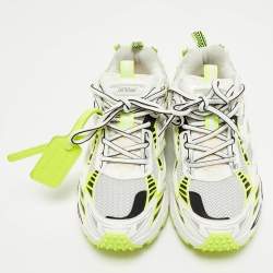 مملوكة مسبقًا Off-White Multicolor Fabric and Leather Be Right Back Lace Up Sneakers Size 40