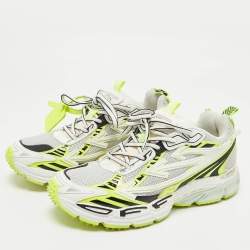 مملوكة مسبقًا Off-White Multicolor Fabric and Leather Be Right Back Lace Up Sneakers Size 40