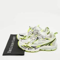 مملوكة مسبقًا Off-White Multicolor Fabric and Leather Be Right Back Lace Up Sneakers Size 40