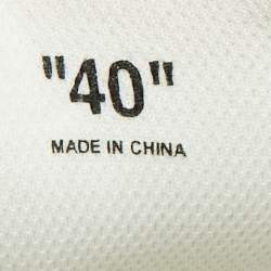 مملوكة مسبقًا Off-White Multicolor Fabric and Leather Be Right Back Lace Up Sneakers Size 40