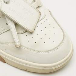 Pre Owned Off-White White Leather Out of Office Low Top Sneakers Size 40