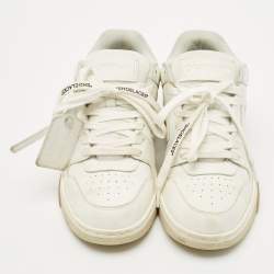 Pre Owned Off-White White Leather Out of Office Low Top Sneakers Size 40