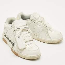 Pre Owned Off-White White Leather Out of Office Low Top Sneakers Size 40