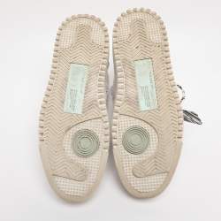 Pre Owned Off-White White Canvas Off Court 3.0 High Top Sneakers Size 39