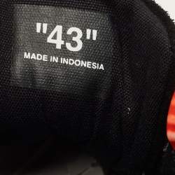 Pre Owned Off-White Black Nylon and Suede Vulc Lace Up Sneakers Size 43