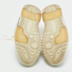 Pre Owned Off-White White Leather Out of Office Low Top Sneakers Size 44