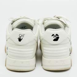 Pre Owned Off-White White Leather Out of Office Low Top Sneakers Size 44