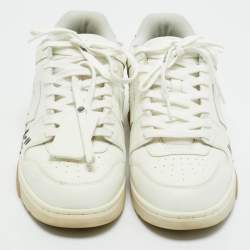 Pre Owned Off-White White Leather Out of Office Low Top Sneakers Size 44