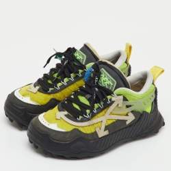 Pre Owned Off-White Multicolor Mesh and Leather Odsy 1000 Sneakers Size 41
