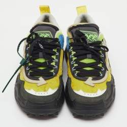 Pre Owned Off-White Multicolor Mesh and Leather Odsy 1000 Sneakers Size 41