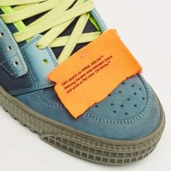 Pre Owned Off-White Multicolor Canvas and Nubuck Leather 3.0 Off Court High Top Sneakers Size 41