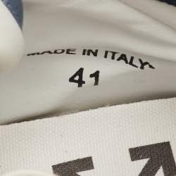 مملوكة مسبقًا Off-White 3.0 Off-Court Size 41 Navy Blue Fabric, Leather and Suede High Top Sneakers