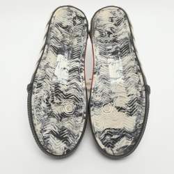 Pre Owned Off White Vulc  Size 44 White Canvas  Low Top Sneakers 