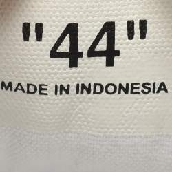 Pre Owned Off White Vulc  Size 44 White Canvas  Low Top Sneakers 