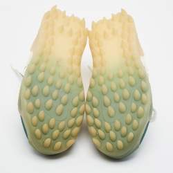 مملوكة مسبقًا Off-White Odsy 1000 Size 43 Green/Cream Mesh Low Top Sneakers