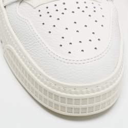Pre Owned Off-White 3.0 Off Court Size 43 White Canvas and Leather Low Top Sneakers