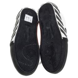 Off-White White/Black Leather Vulcanized Low Top Sneakers Size 40