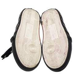 Off White Black Suede And Canvas Vulcanized Low Top Sneakers Size 39