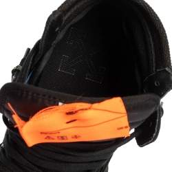 مملوكة مسبقًا Off-White Black Suede And Canvas Off-Court 3.0 Hight Top Sneakers Size 43