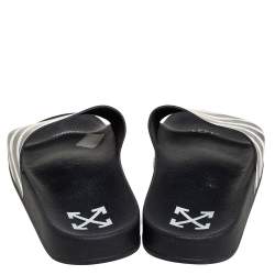 Off-White Off White/Black PVC Slide Sandals Size 41