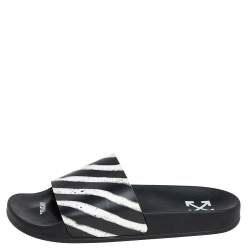 Off-White Off White/Black PVC Slide Sandals Size 41